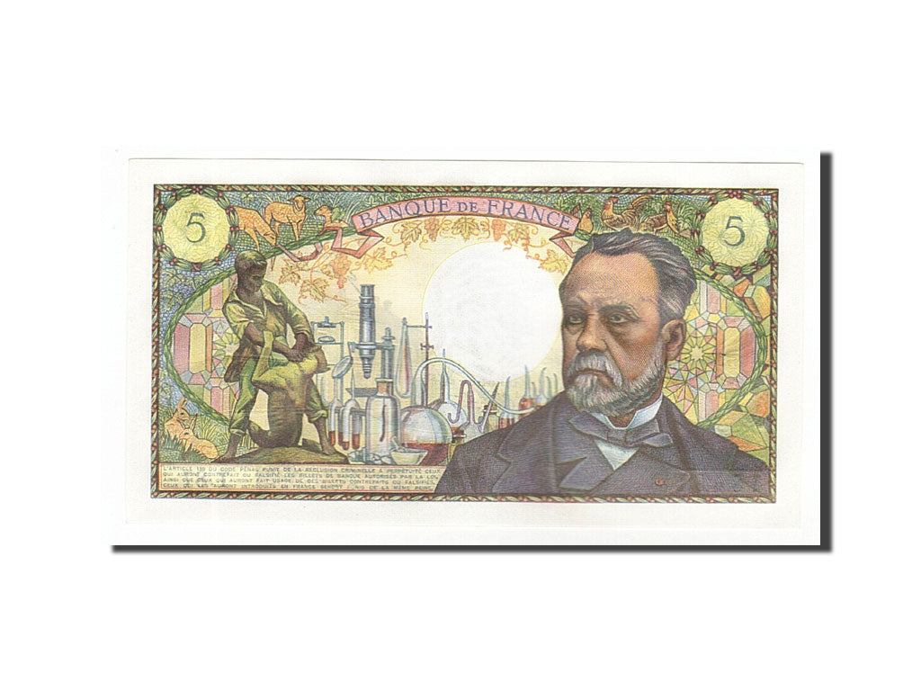 Banknote, France, 5 Francs, 5 F 1966-1970 ''Pasteur'', 1969, 1969-02-06