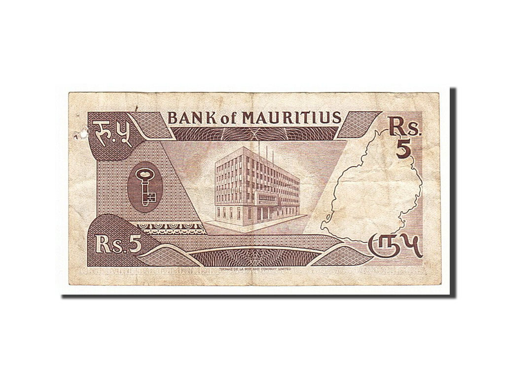 Banknote, Mauritius, 5 Rupees, 1985, KM:34, VF(20-25)
