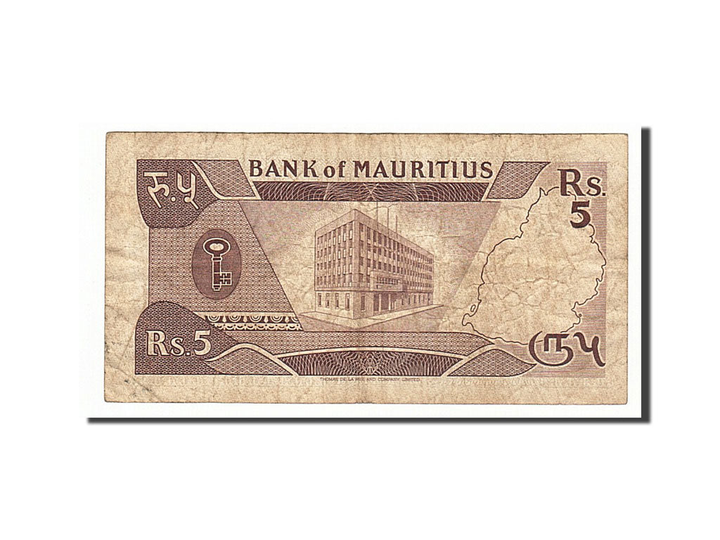 Mauritius, 5 Rupees, 1985, KM:34, VF(20-25)