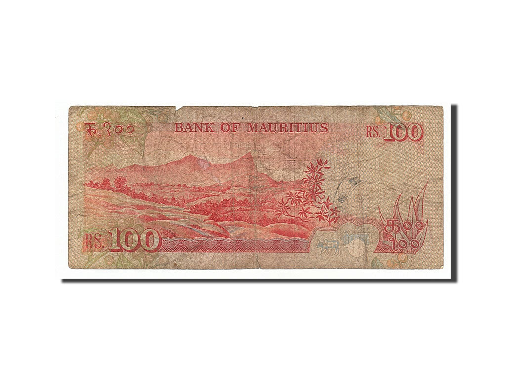 Mauritius, 100 Rupees, 1986, KM #38, F(12-15), A/14