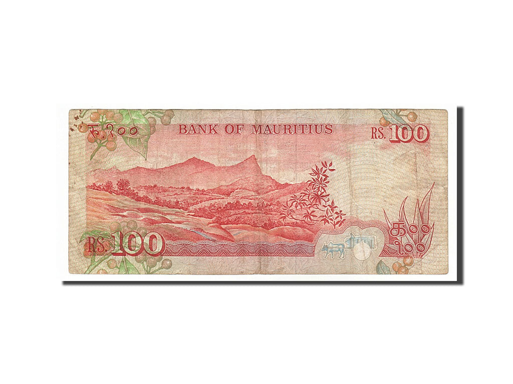 Banconote, Mauritius, 100 Rupees, 1986, MB+