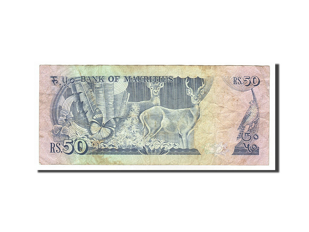 Banknote, Mauritius, 50 Rupees, 1986, VF(30-35)