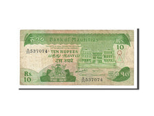Billete, 10 Rupees, 1985, Mauricio, BC