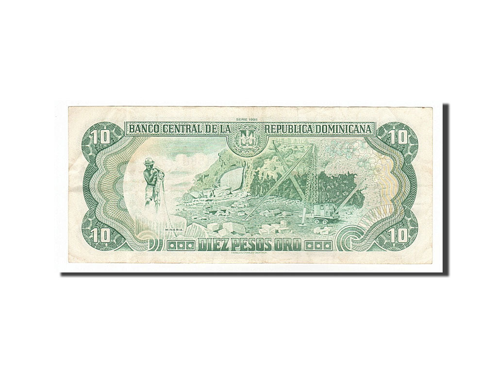 Dominican Republic, 10 Pesos Oro, 1995, KM #148a, EF(40-45), E637158Q