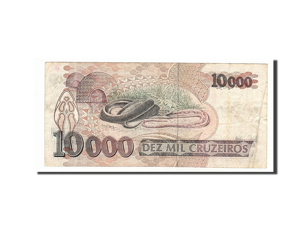 Brasile, 10,000 Cruzeiros, 1991, MB