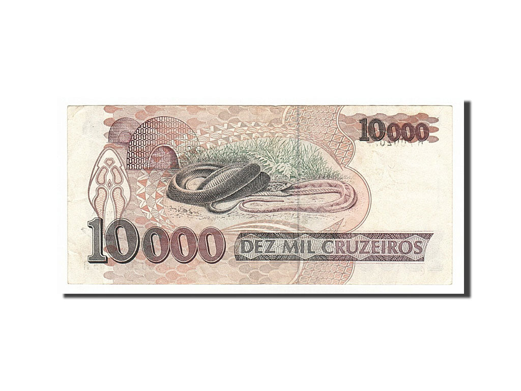 Banknote, Brazil, 10,000 Cruzeiros, 1993, EF(40-45)