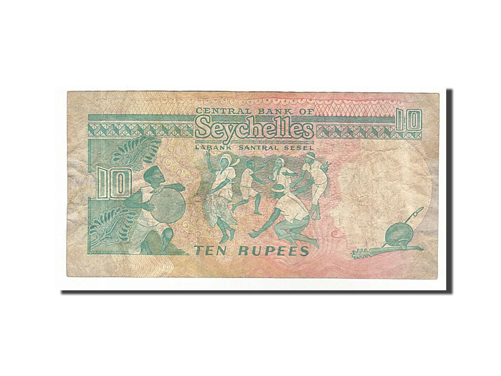 Seychelles, 10 Rupees, 1989, KM #32, VF(20-25), B001163