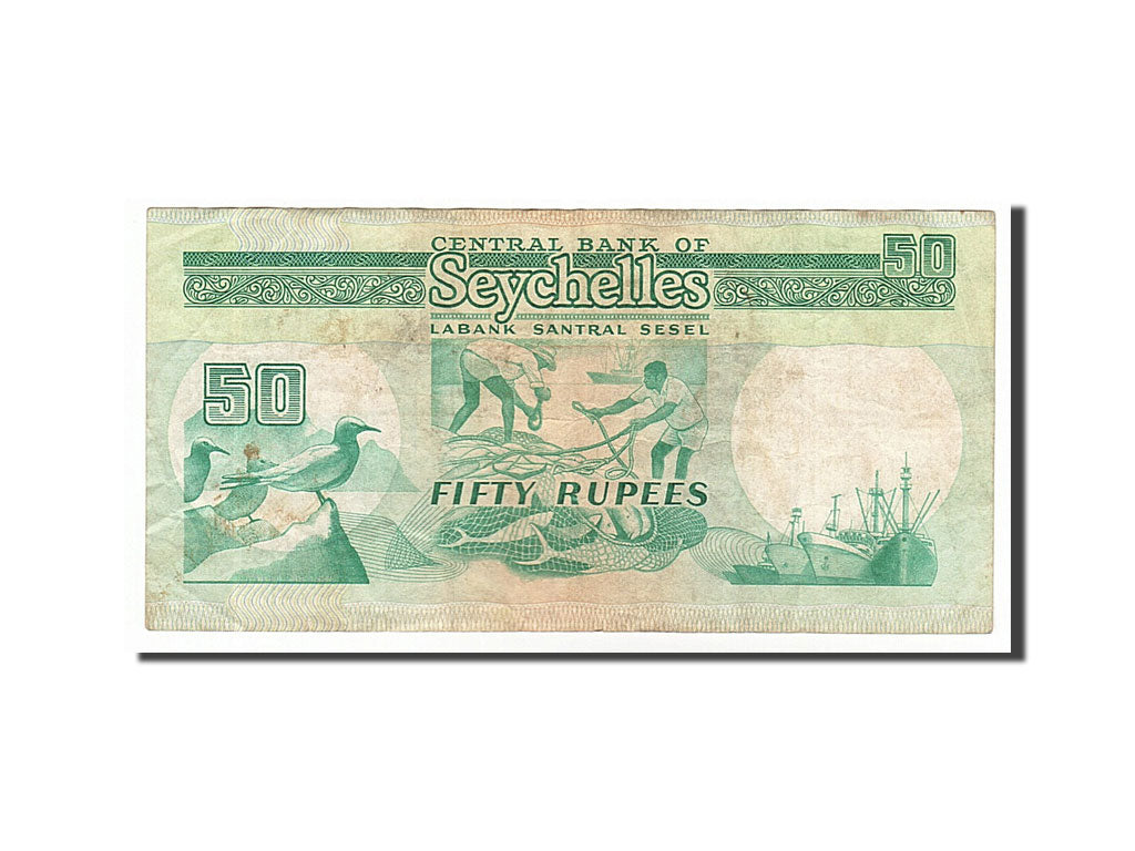 Seychelles, 50 Rupees, 1989, KM #34, VF(30-35), A284876