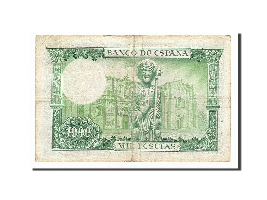 Spain, 1000 Pesetas, 1965, KM #151, 1965-11-19, VG(8-10), R0963200