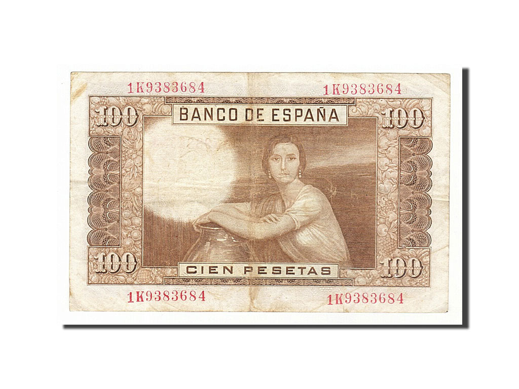 Spagna, 100 Pesetas, 1953, 1953-04-07, MB