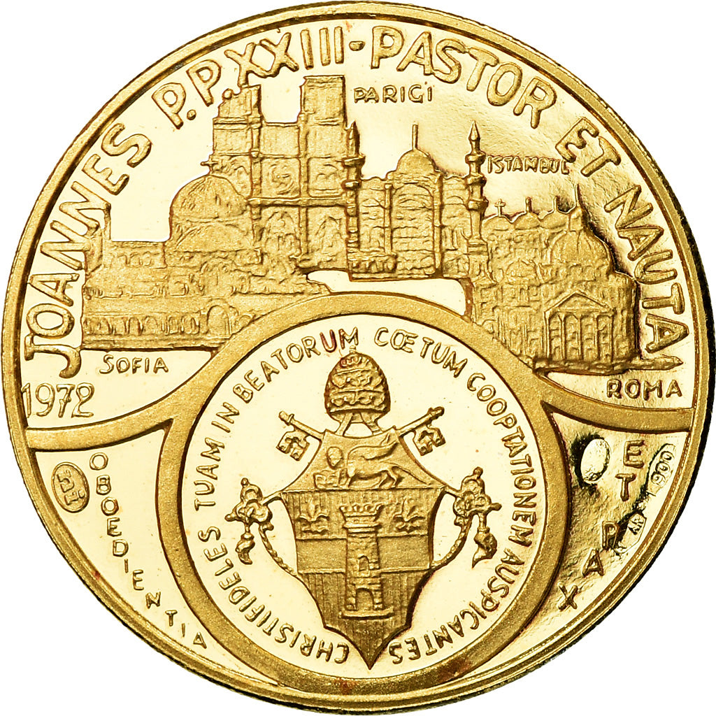 Vatican, Medal, Béatification du Pape Jean XXIII, MS(65-70), Gold
