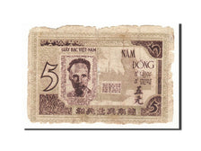 Viet Nam, 5 D<ox>ng, 1946, KM #4, VG(8-10), AN087