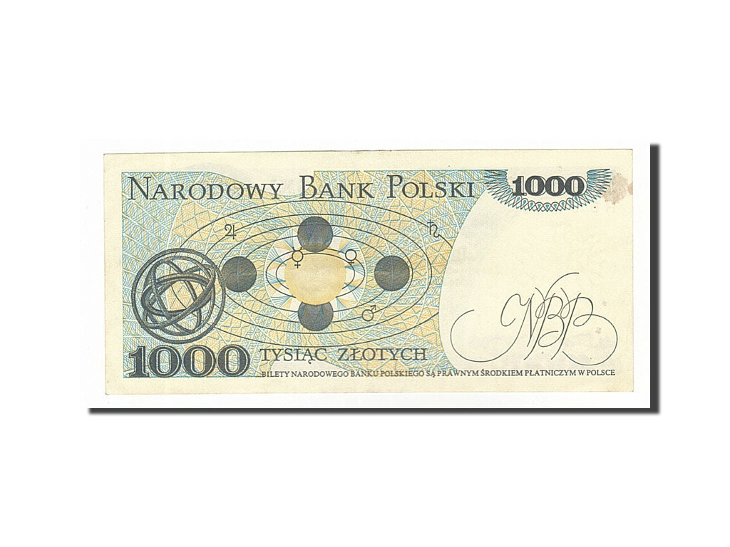 Banknote, Poland, 1000 Zlotych, 1982, 1982-06-01, AU(50-53)