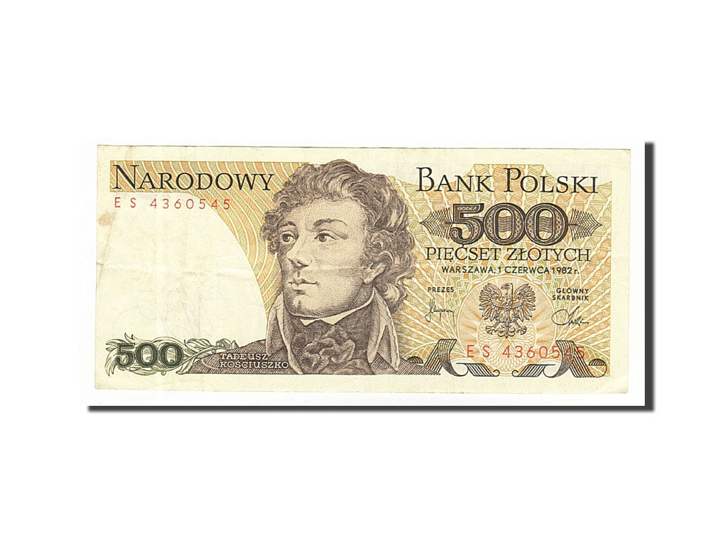Banknot, Polska, 500 Zlotych, 1982, 1982-06-01, EF(40-45)