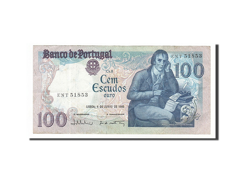 Portugal, 100 Escudos type Du Bocage