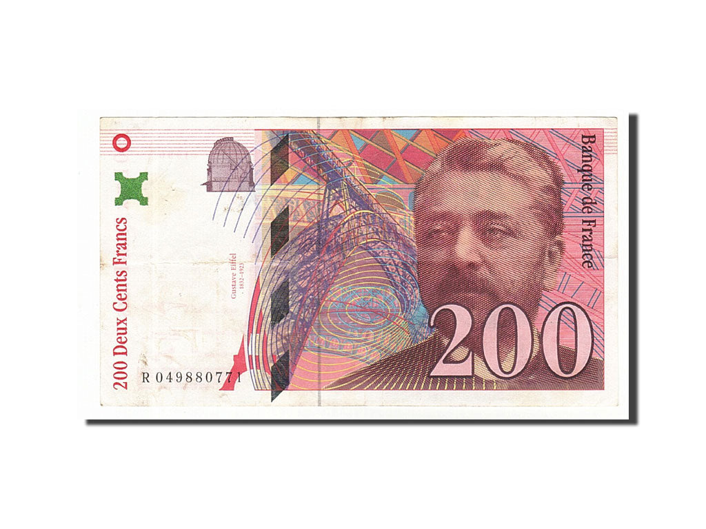 Banknote, France, 200 Francs, 200 F 1995-1999 ''Eiffel'', 1996, VF(20-25)