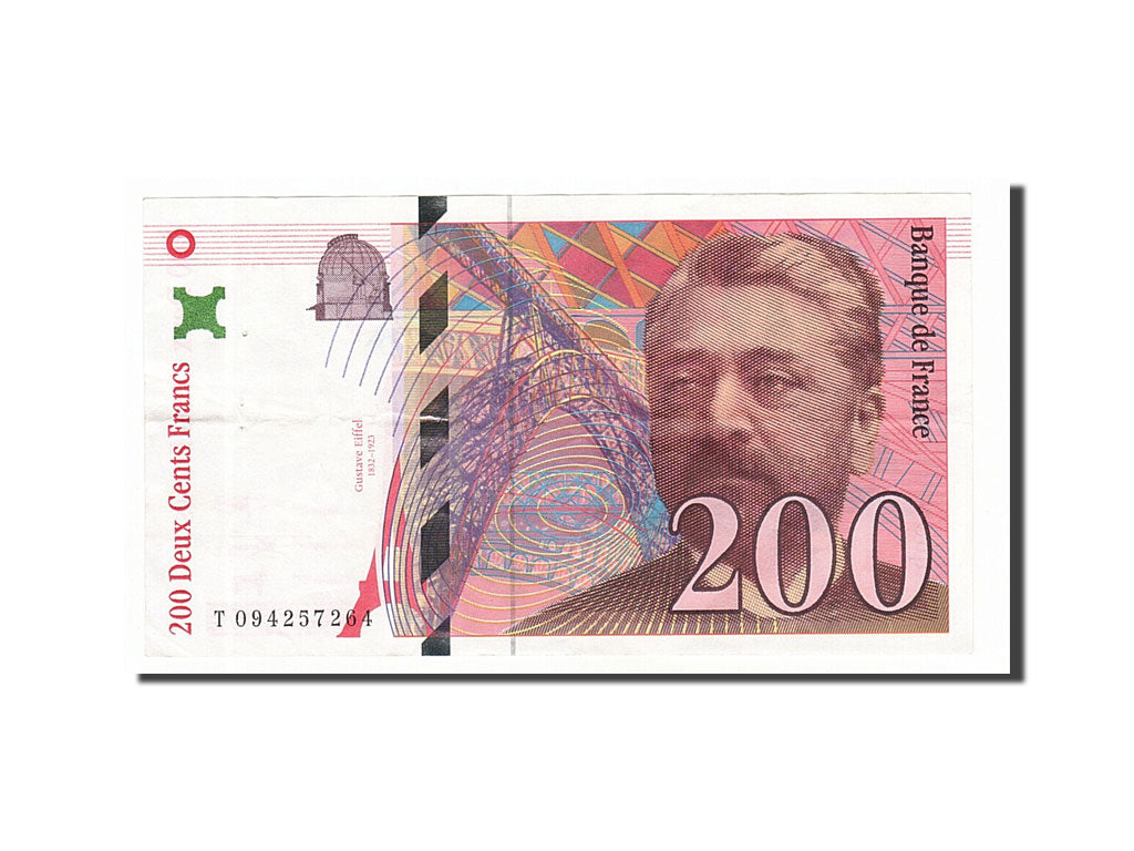 France, 200 Francs, 200 F 1995-1999 ''Eiffel'', 1999, KM #159c, VF(30-35),...