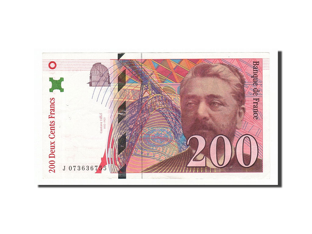 Banknote, France, 200 Francs, 200 F 1995-1999 ''Eiffel'', 1999, EF(40-45)