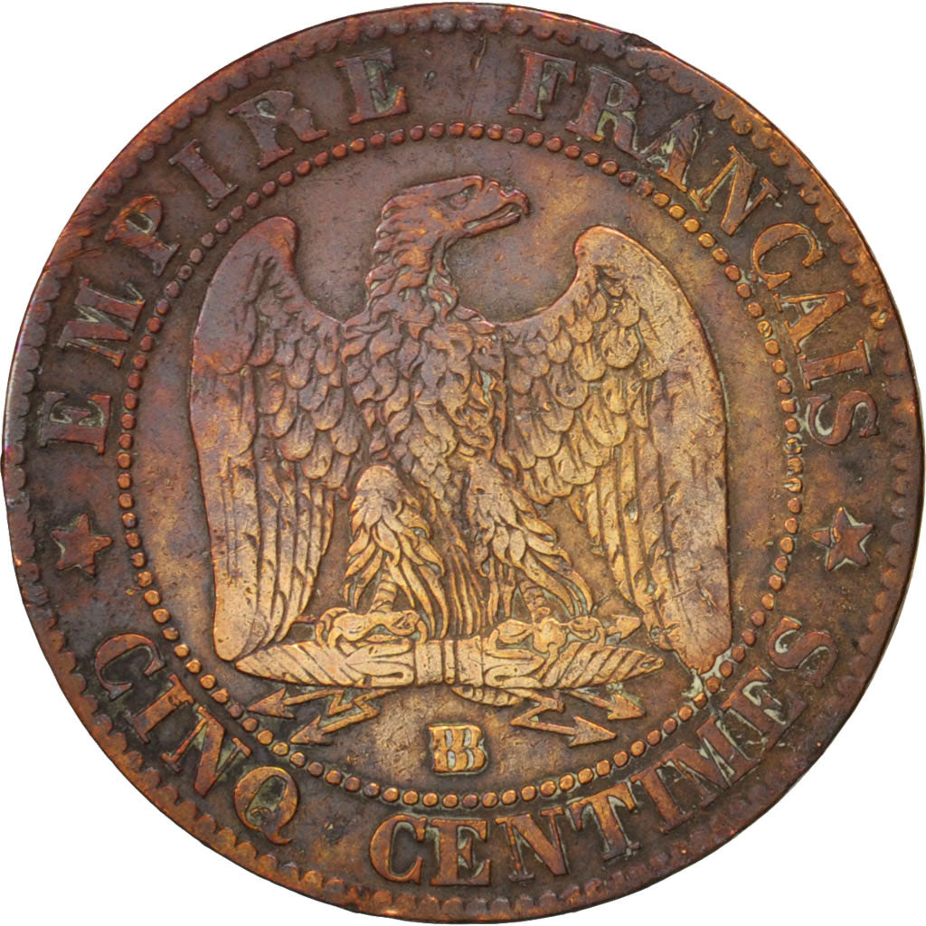 Coin, France, Napoleon III, Napoléon III, 5 Centimes, 1862, Strasbourg