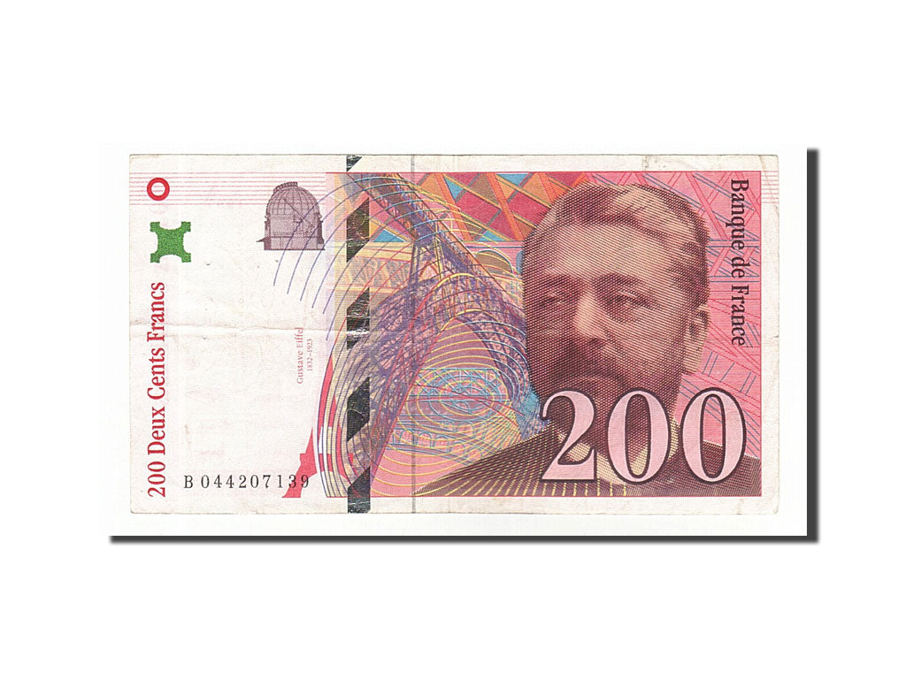 Banknote, France, 200 Francs, 200 F 1995-1999 ''Eiffel'', 1997, VF(20-25)