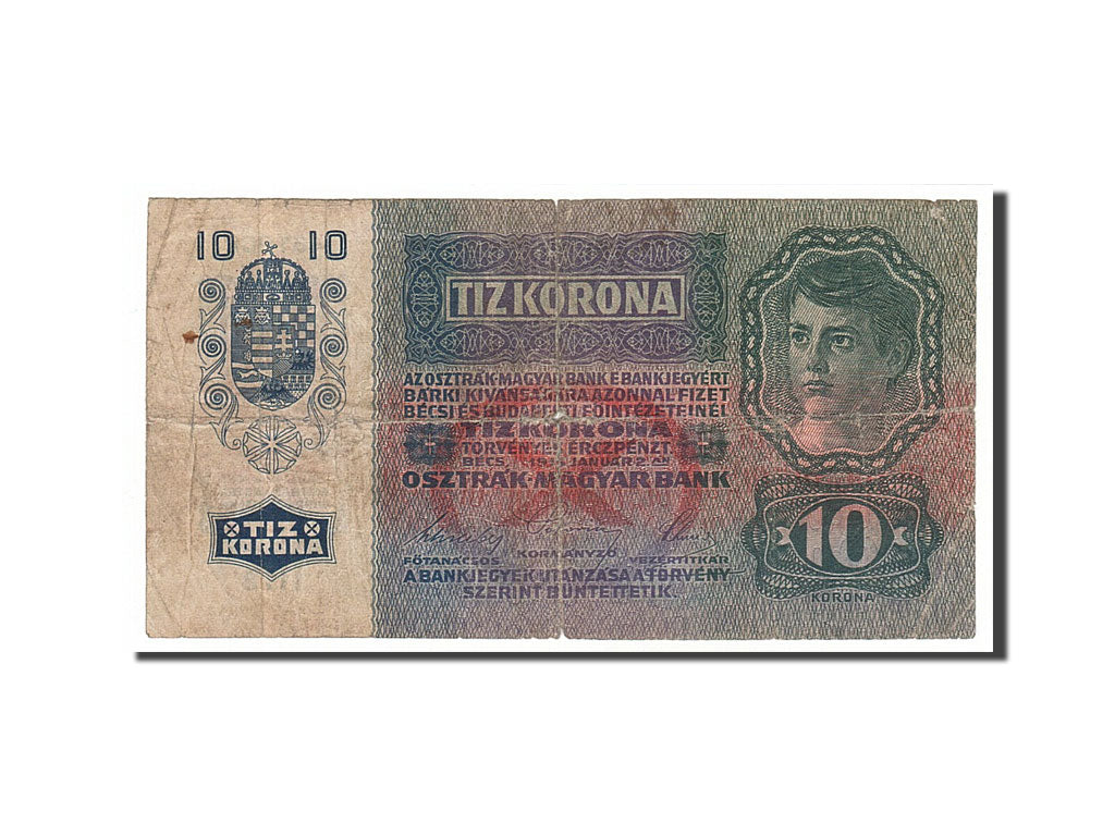 Banconote, Austria, 10 Kronen, 1915, 1915-01-02, B