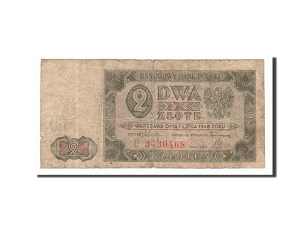 Poland, 2 Zlote, 1948, KM #134, 1948-07-01, F(12-15), U3430468