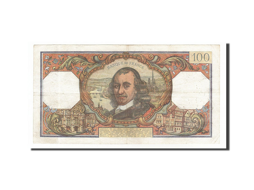 Francia, 100 Francs, 100 F 1964-1979 ''Corneille'', 1967, KM:149c, 1967-10-05...