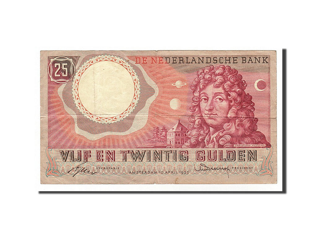 Netherlands, 25 Gulden, 1955, KM #87, 1955-04-10, EF(40-45), 3NZ075906
