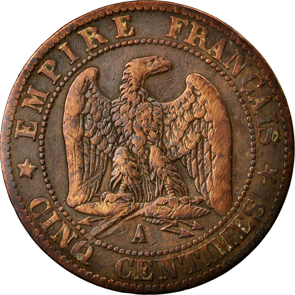 Coin, France, Napoleon III, Napoléon III, 5 Centimes, 1864, Paris, VG(8-10)