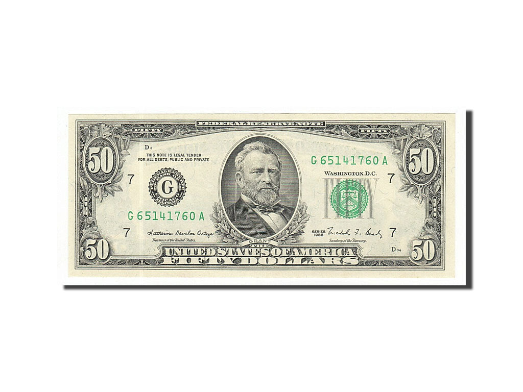 Stati Uniti, Fifty Dollars, 1988, SPL-