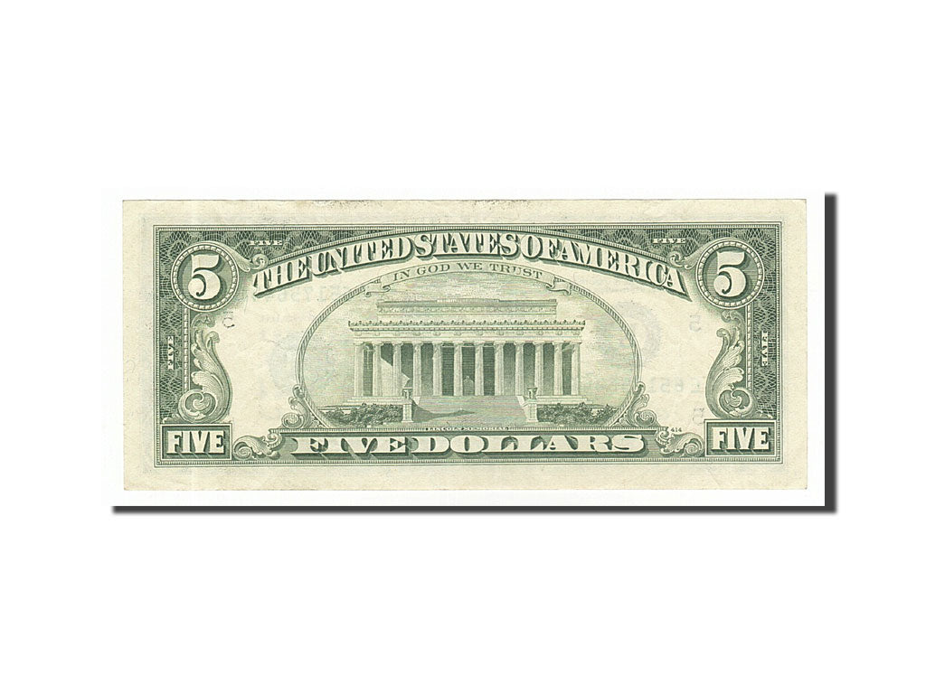 United States, Five Dollars, 1988, 1988A, EF(40-45)