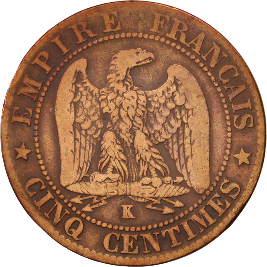 Coin, France, Napoleon III, Napoléon III, 5 Centimes, 1864, Bordeaux