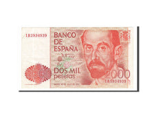 Spain, 2000 Pesetas, 1980, KM #159, 1980-07-22, EF(40-45), 1R3934939