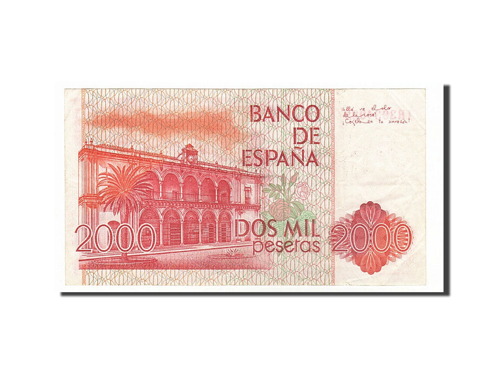 Spain, 2000 Pesetas, 1980, KM #159, 1980-07-22, EF(40-45), 1R3934939
