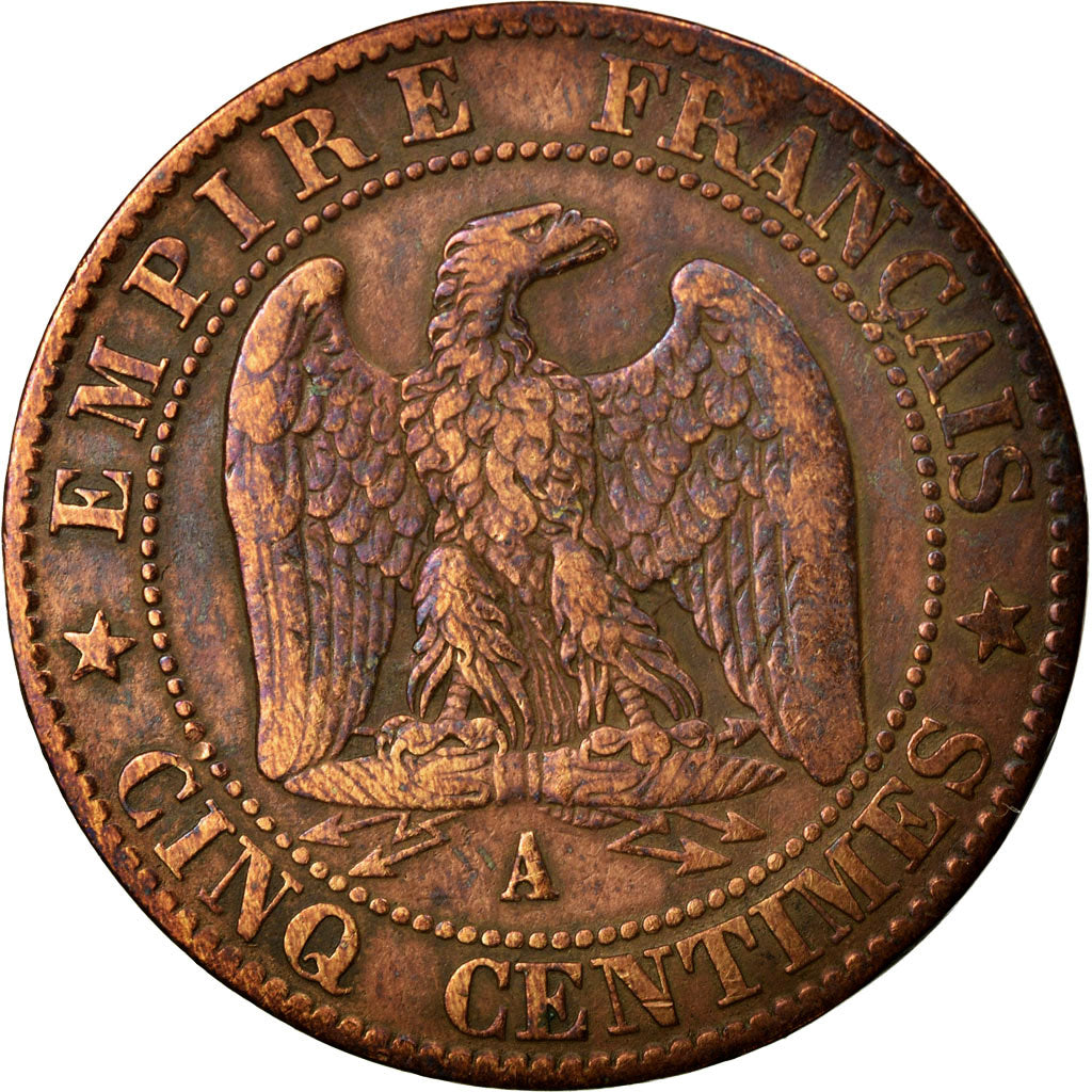 Coin, France, Napoleon III, Napoléon III, 5 Centimes, 1865, Paris, VF(20-25)