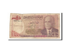 Banknote, Tunisia, 1 Dinar, 1980, 1980-10-15, VG(8-10)