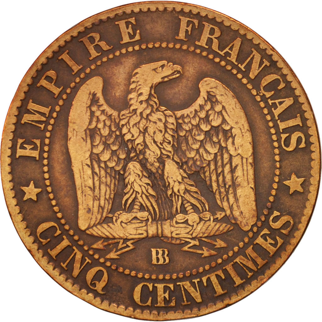Coin, France, Napoleon III, Napoléon III, 5 Centimes, 1865, Strasbourg