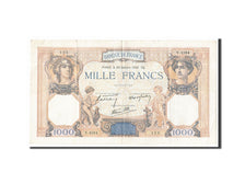 France, 1000 Francs, 1 000 F 1927-1940 ''Cérès et Mercure'', 1938, KM #90c, 1...