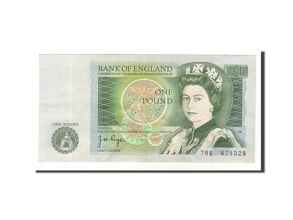 Great Britain, 1 Pound, 1978, KM #377a, AU(50-53), 78R 871328