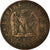 Moneda, Francia, Napoleon III, Napoléon III, 5 Centimes, 1857, Rouen, BC+