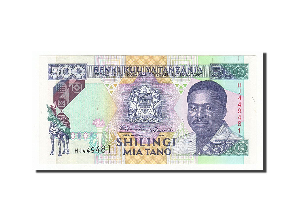 Banknote, Tanzania, 500 Shilingi, 1993, UNC(65-70)