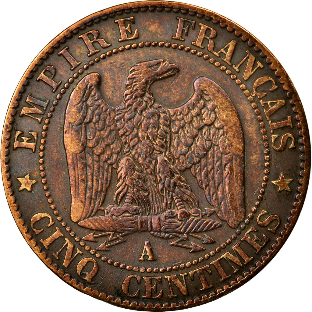 Coin, France, Napoleon III, Napoléon III, 5 Centimes, 1857, Paris, VF(30-35)
