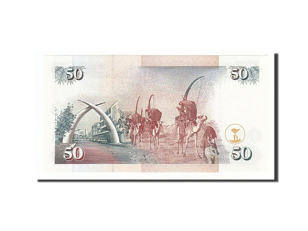 Kenya, 50 Shillings, 1996, KM #36a2, 1996-01-01, UNC(65-70), AD6269523