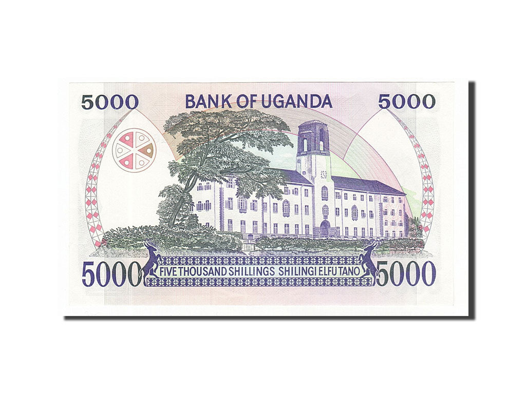 Banconote, Uganda, 5000 Shillings, 1986, FDS