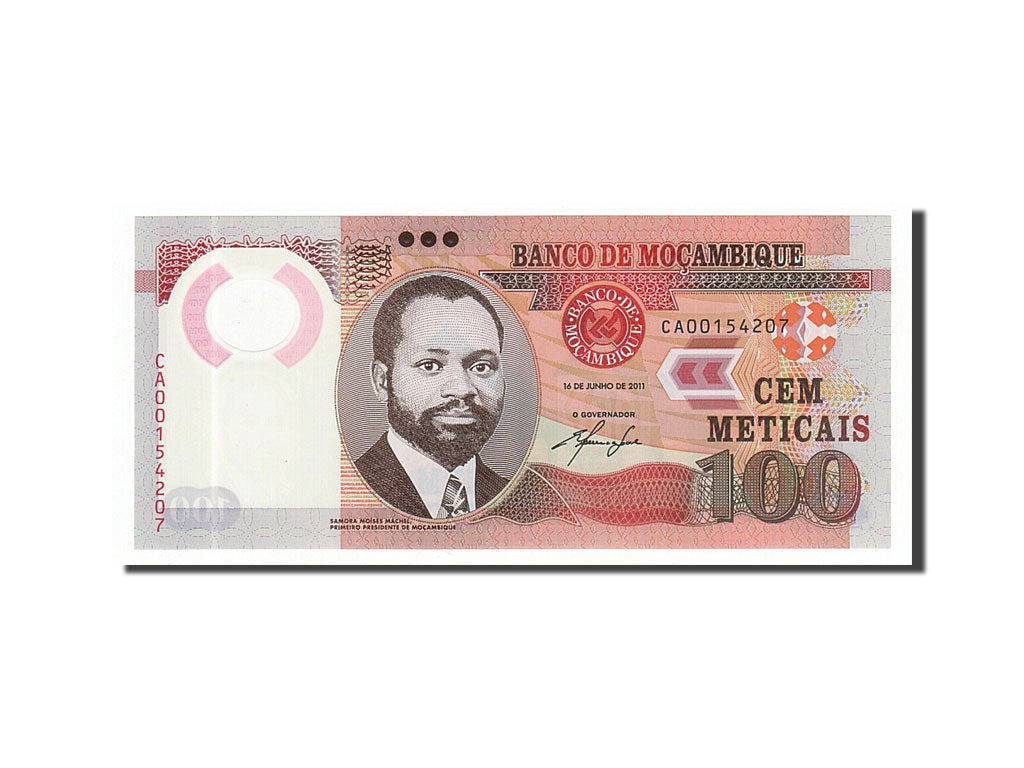 Banknote, Mozambique, 100 Meticais, 2011, 2011-06-16, UNC(65-70)