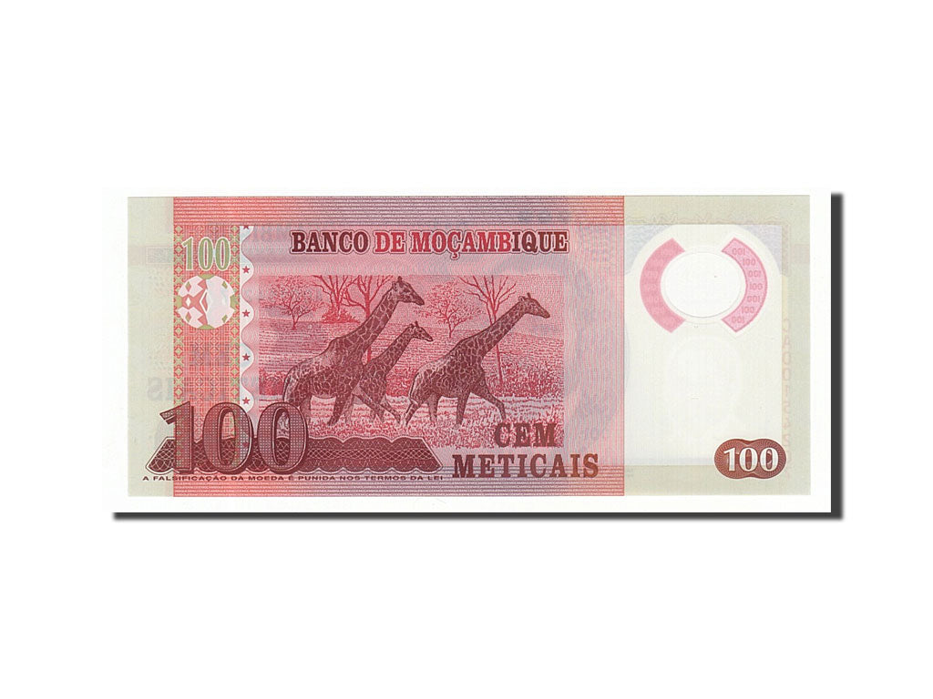 Banknote, Mozambique, 100 Meticais, 2011, 2011-06-16, UNC(65-70)