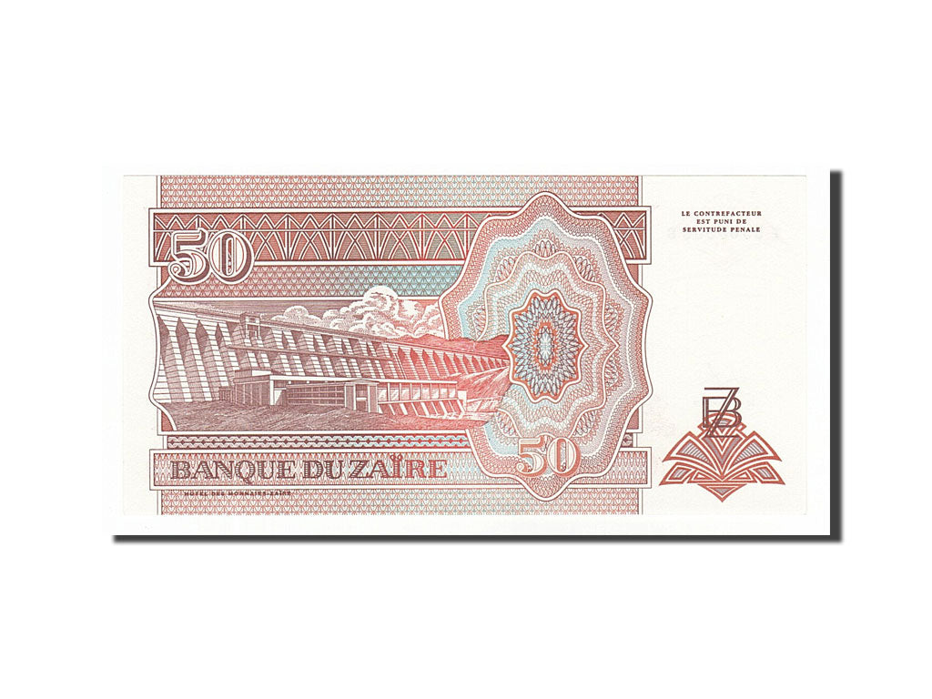 Banknote, Zaire, 50 Nouveaux Zaïres, 1993, 1993-06-24, UNC(65-70)
