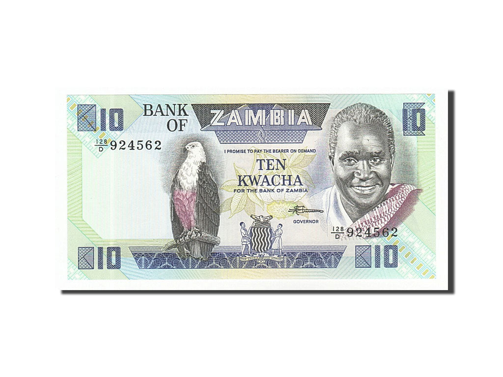 Banknote, Zambia, 10 Kwacha, 1980, UNC(65-70)