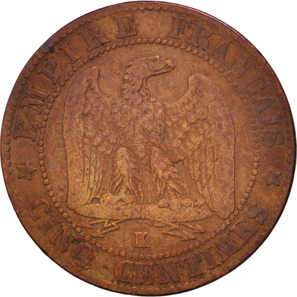 Coin, France, Napoleon III, Napoléon III, 5 Centimes, 1856, Bordeaux