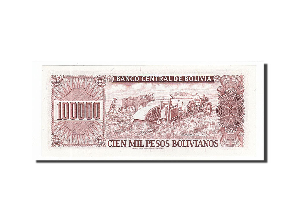 Banknote, Bolivia, 100,000 Pesos Bolivianos, 1984, 1984-06-05, UNC(65-70)